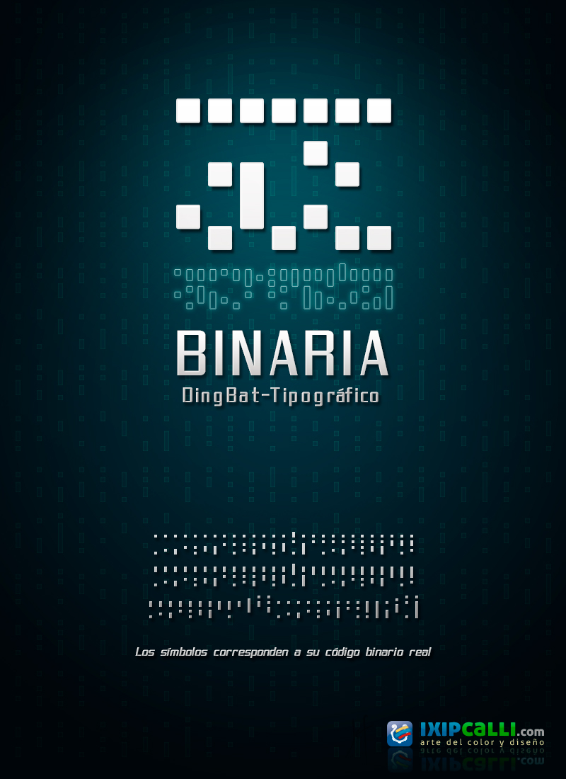 binaria font flyer