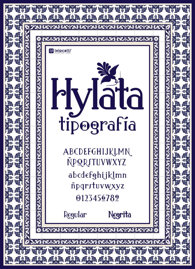 hylata font flyer