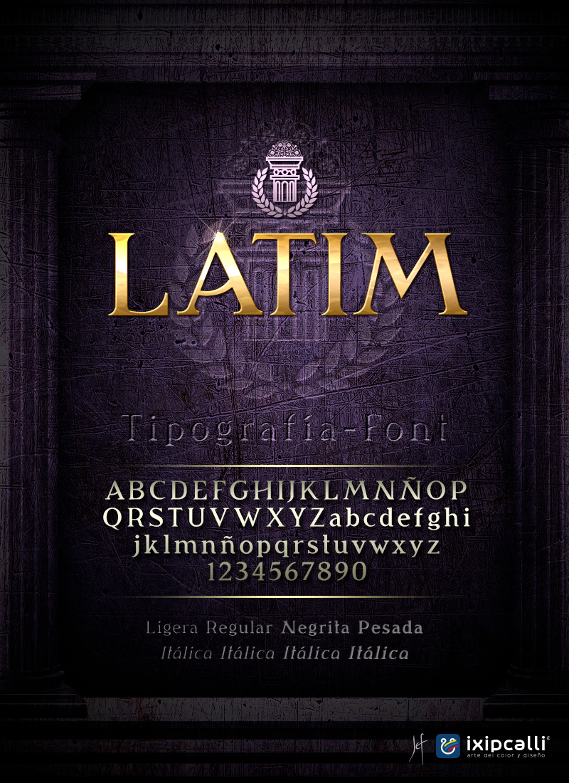 latim font flyer