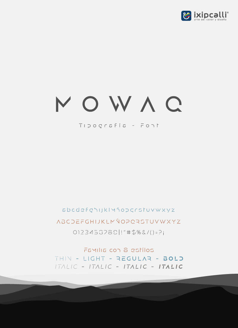 mowaq font flyer