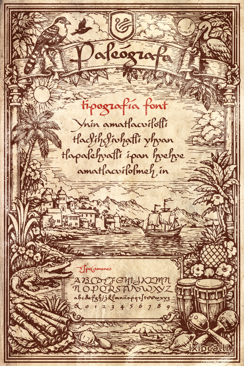 paleografa font flyer