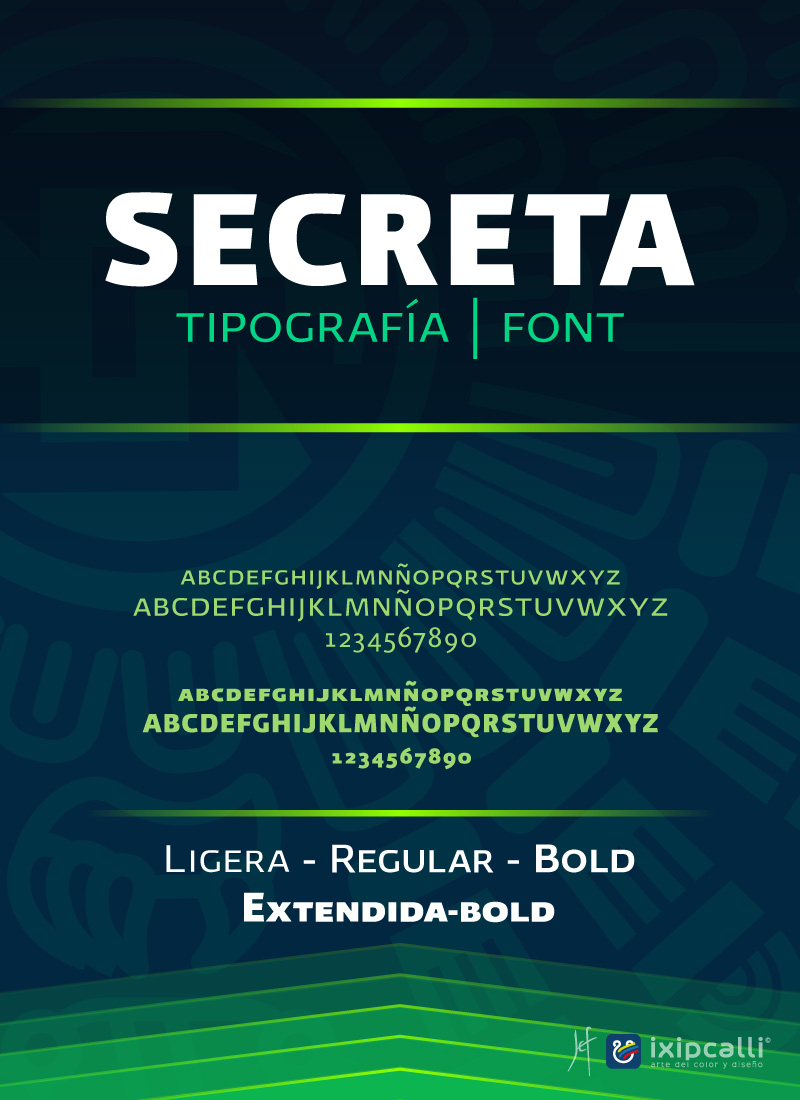 secreta font flyer