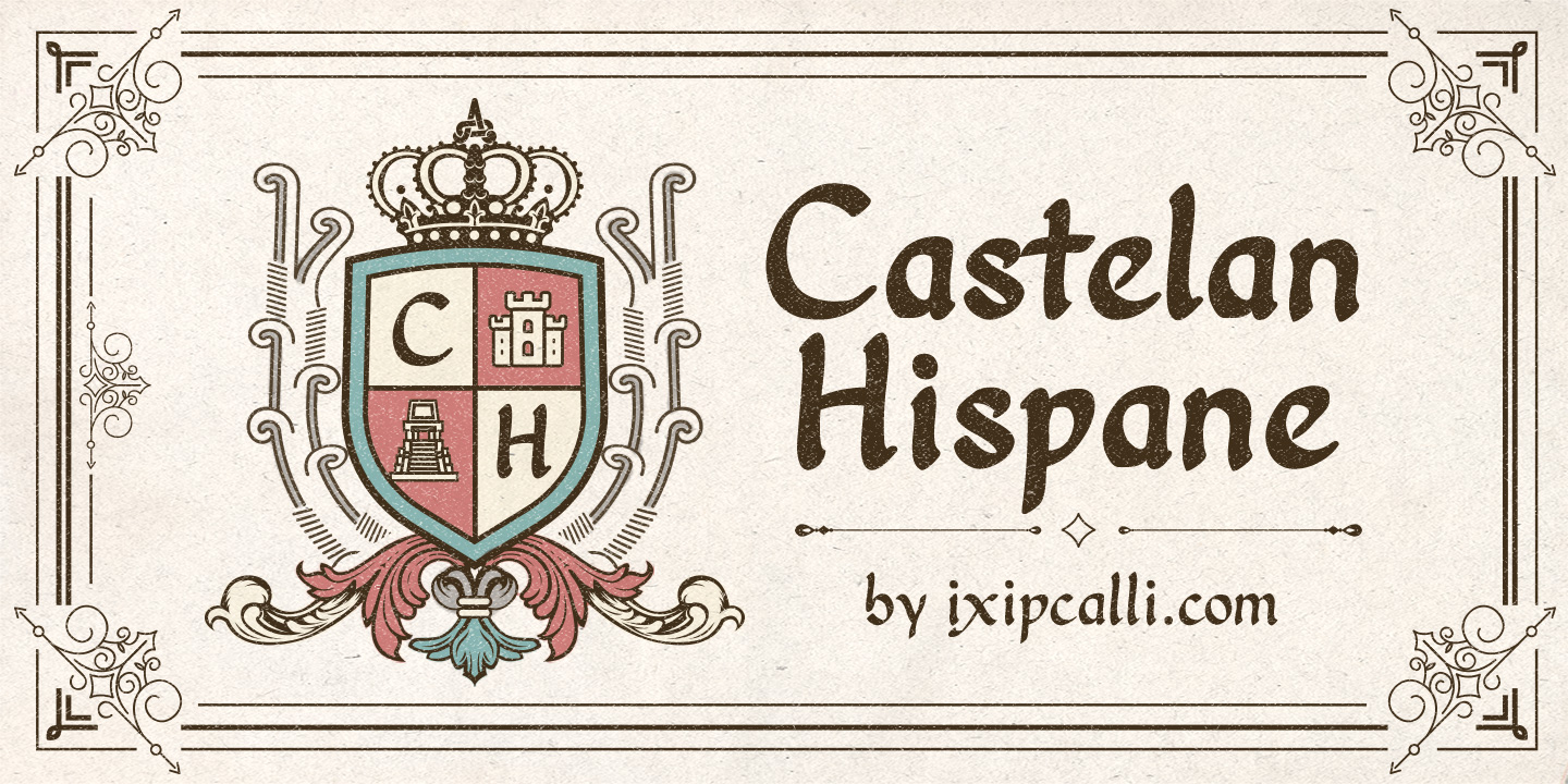castelan hispane font bandera